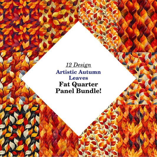 Artistic Autumn Leaves Fat Quarter Bundle