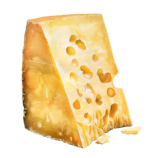Watercolor Cheese Fabric Panel 56