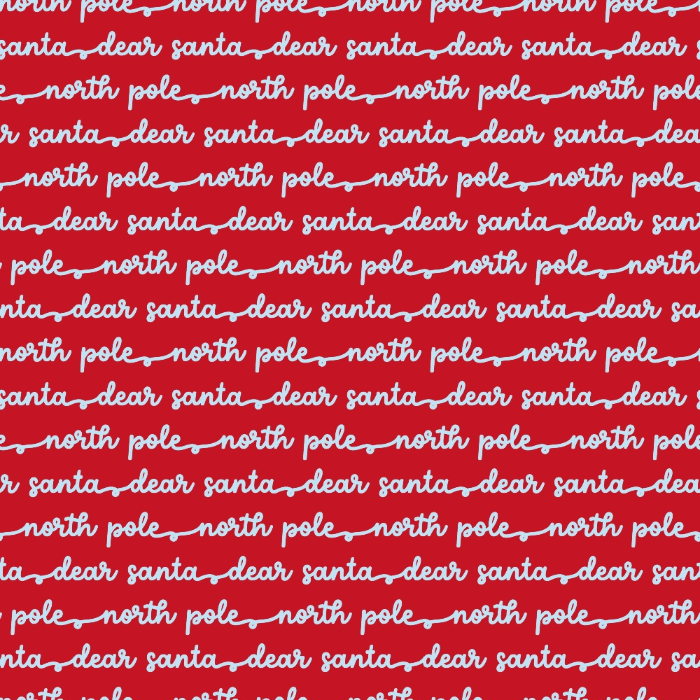 Daily Deal: Letters to Santa Pattern 9 Quilting Cotton Fabric - 118" x 0.5 Yards"