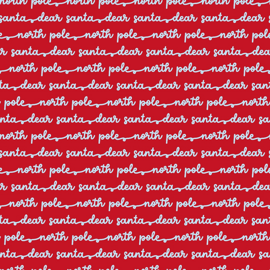 Daily Deal: Letters to Santa Pattern 9 Quilting Cotton Fabric - 118" x 0.5 Yards"