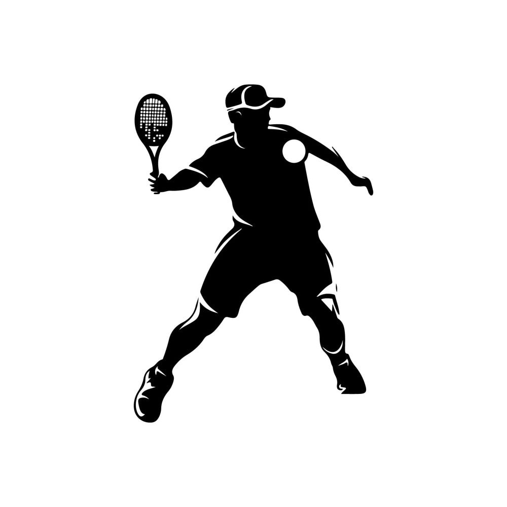 Pickleball Silhouette Fabric Panel 8