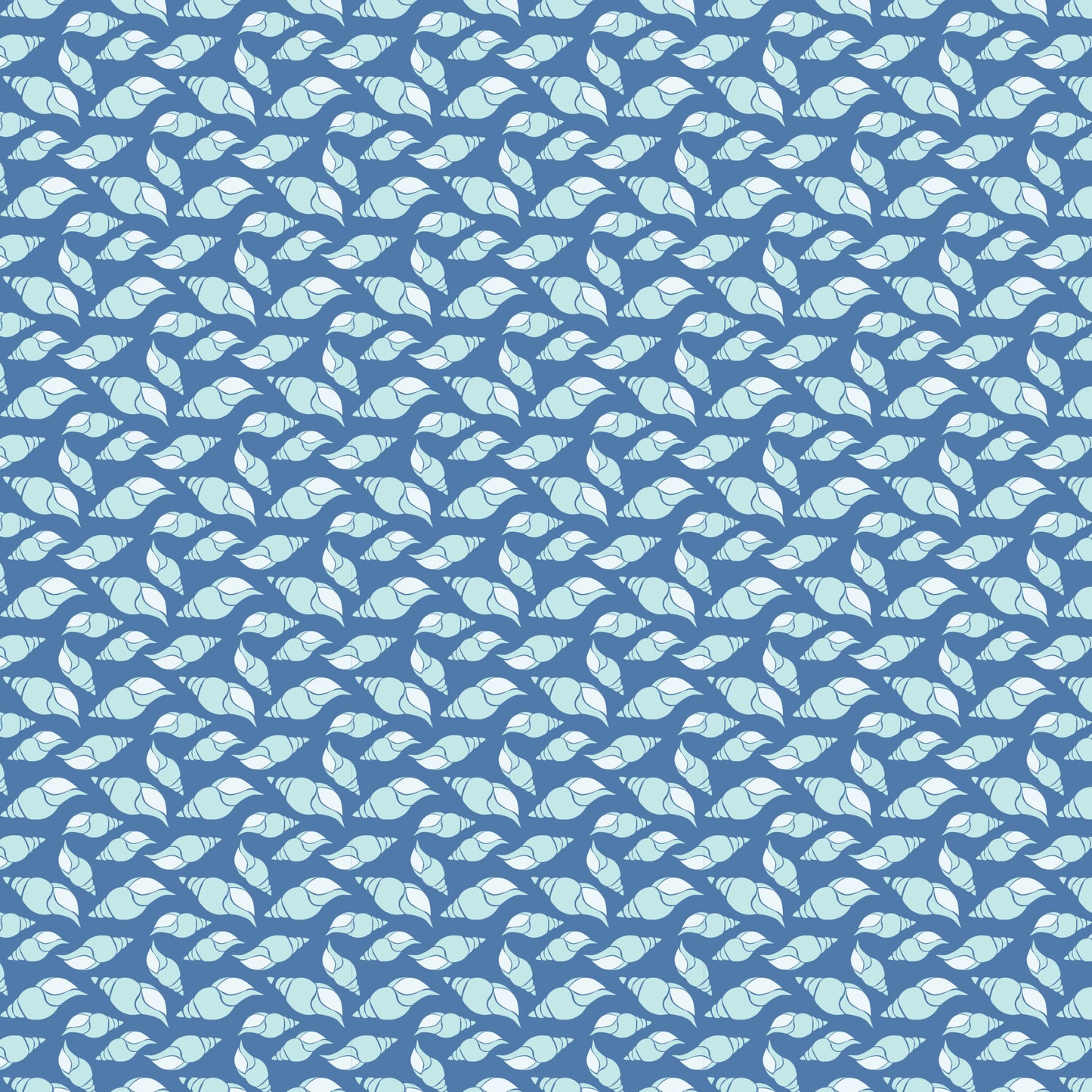 navy blue, light blue, white, seashells, conch shells, spiral shells, ocean pattern, nautical design, marine life, beach theme, quilting cotton, fabric panel, repeating pattern, coastal motif, sea creatures, ocean blue, shell collection, maritime style, summer fabric, aquatic design
