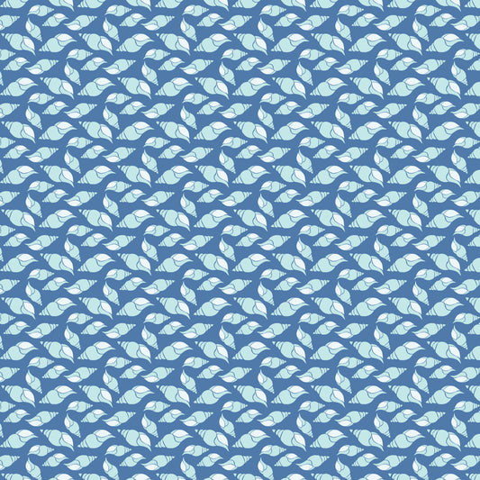 Navy Nautical Sea Pattern 12 Quilting Cotton Fabric