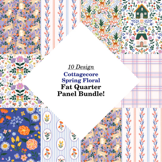 Cottagecore Spring Floral Fat Quarter Bundle