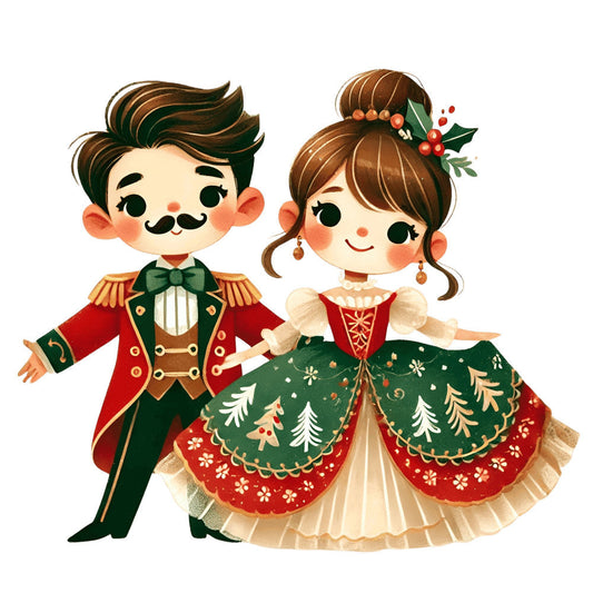 Nutcracker Ballet Fabric Panel 85