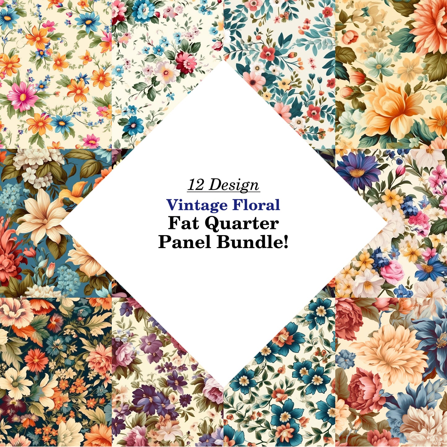 Vintage Floral Fat Quarter Bundle