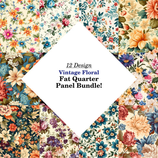 Vintage Floral Fat Quarter Bundle
