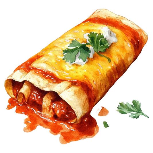 Mexican Food Fabric Panel 6