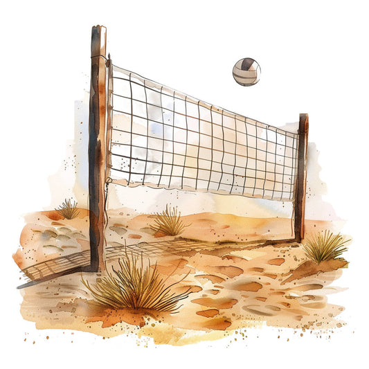 Beach Volleyball Fabric Panel 28