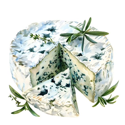 Watercolor Cheese Fabric Panel 43
