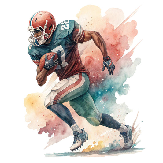 Football Player Fabric Panel 1