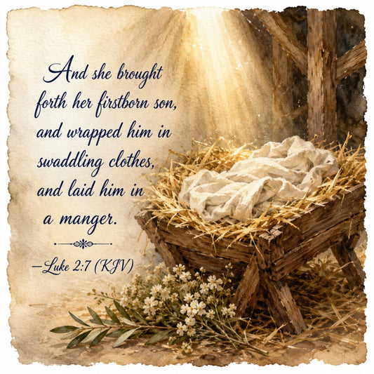 Inspirational Christmas Verses Fabric Panel 4