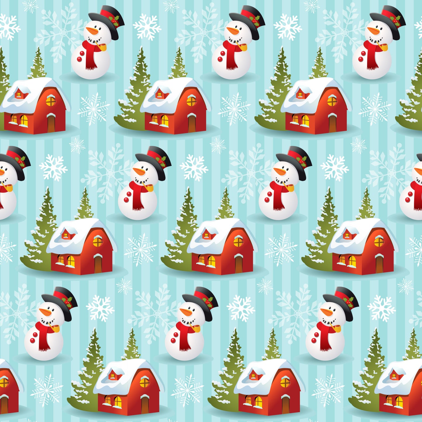 Christmas Love Pattern 1 Quilting Cotton Fabric