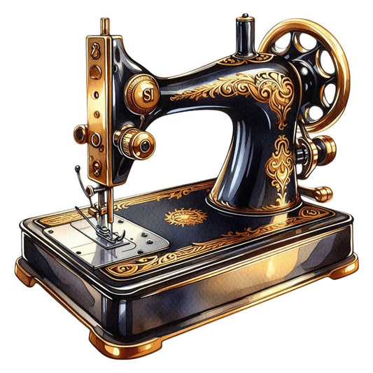 Vintage Sewing Machine Fabric Panel 18