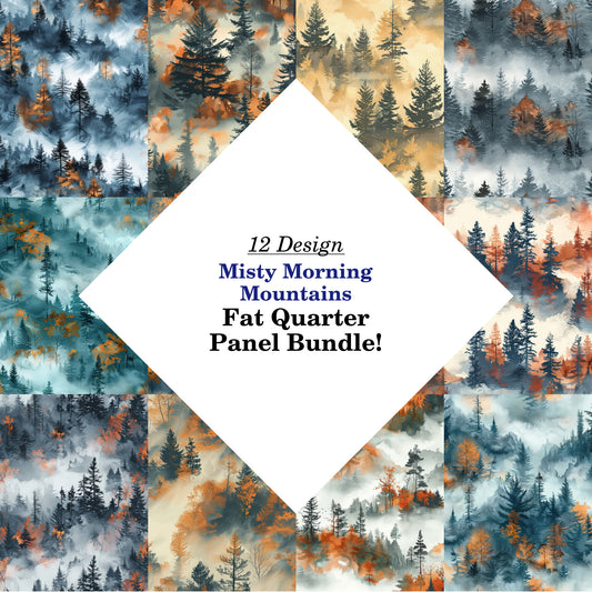 Misty Morning Mountains Fat Quarter Bundle