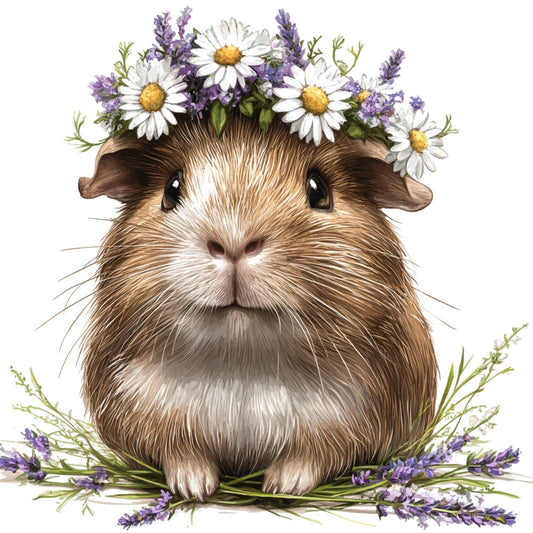 Cute Guinea Pigs Fabric Panel 18