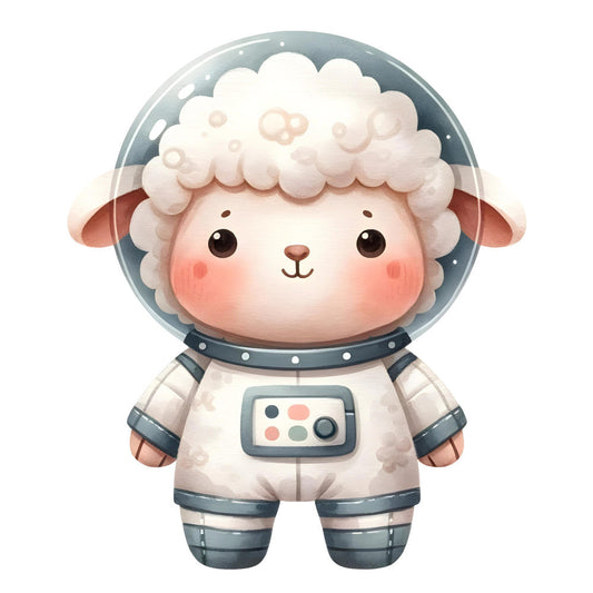 Astronaut Animal Space Fabric Panel 24