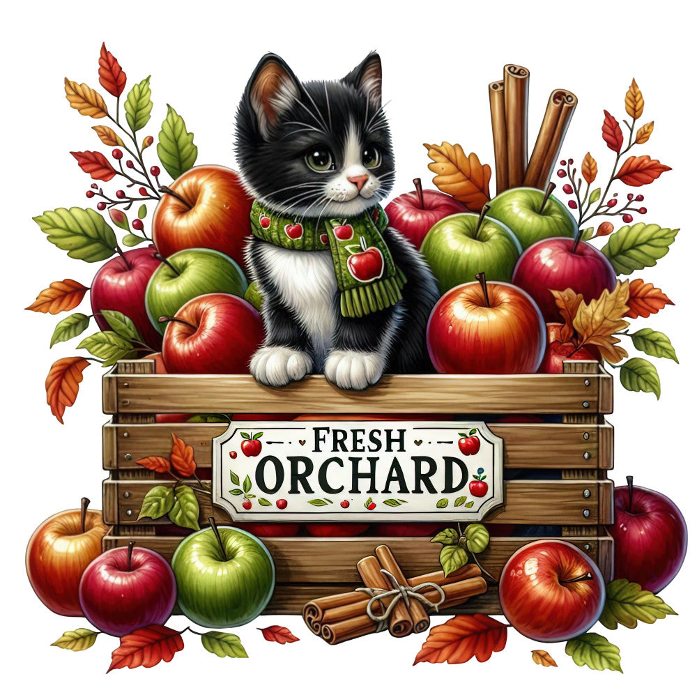 Autumn Cats Fabric Panel 53