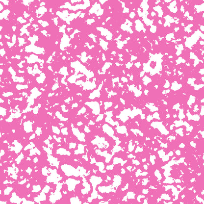 hot pink, bright pink, white, grunge pattern, distressed texture, splatter design, abstract pattern, weathered effect, cotton fabric, quilting panel, modern style, contemporary design, textured surface, paint splashes, artistic background, vibrant colors, crafting material, sewing fabric, decorative pattern