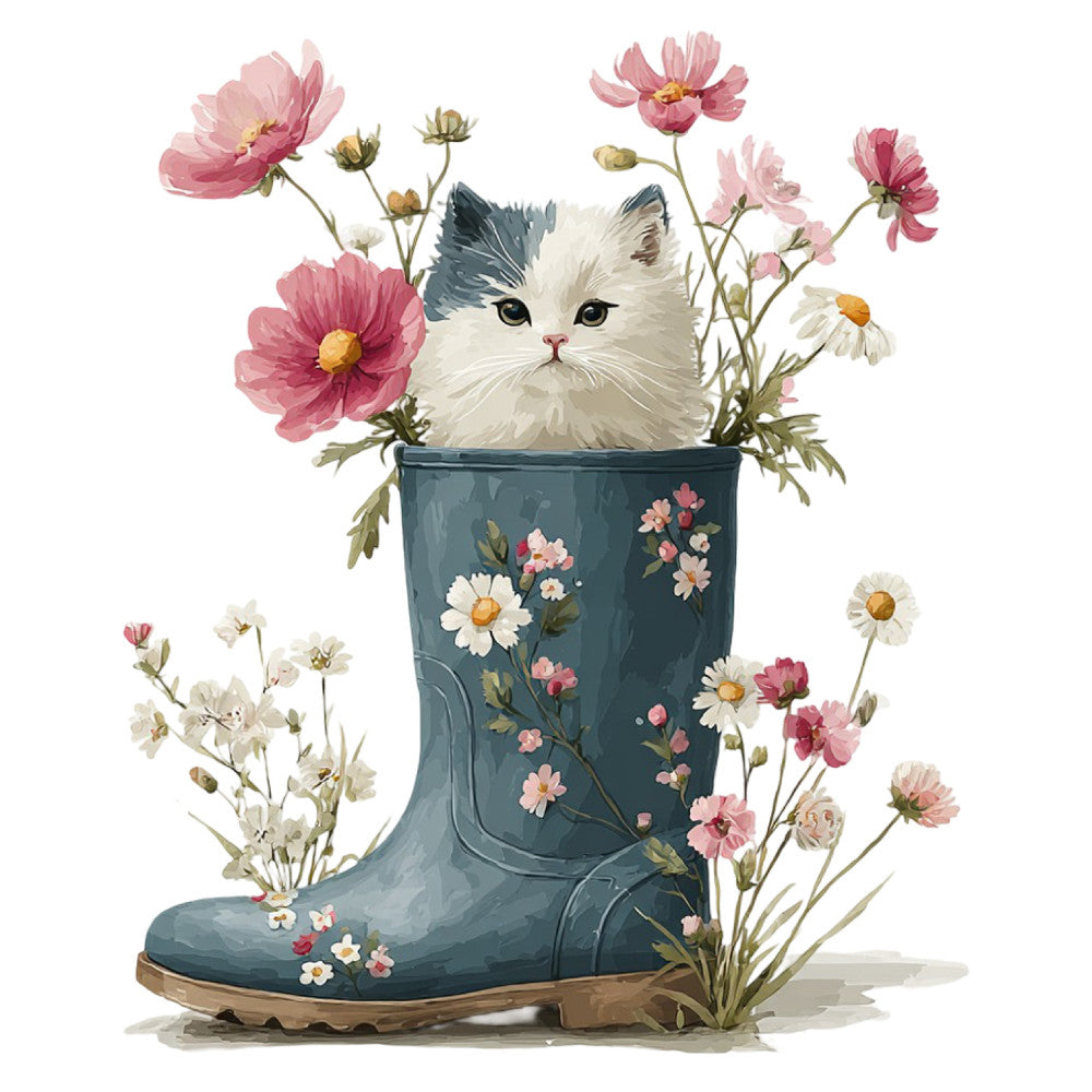 Watercolor Kitten Fabric Panel 23