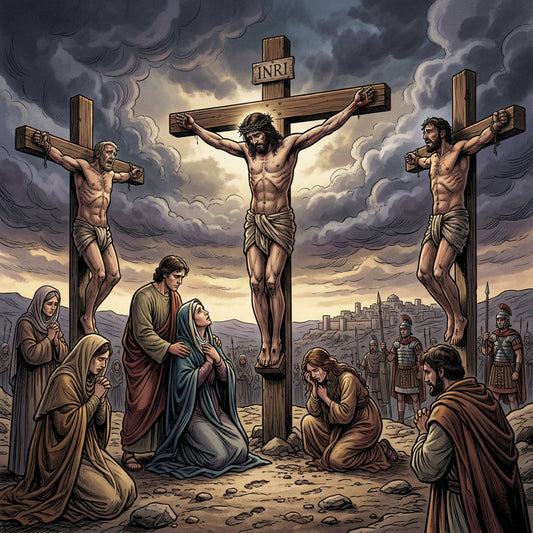 Three Crosses Fabric Panel 1