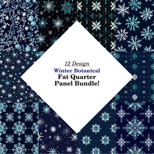 Winter Botanical Fat Quarter Bundle