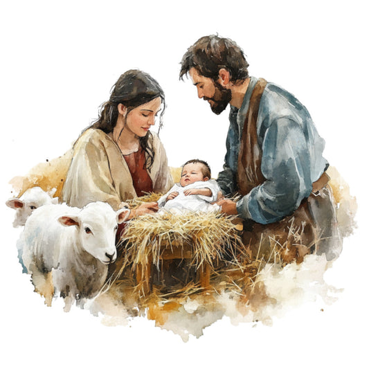 Christmas Nativity Scene Fabric Panel 10