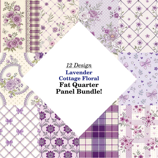 Lavender Cottage Floral Fat Quarter Bundle