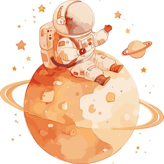 Baby Boy Space Galaxy Fabric Panel 33