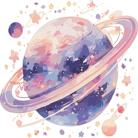 Baby Boy Space Galaxy Fabric Panel 13