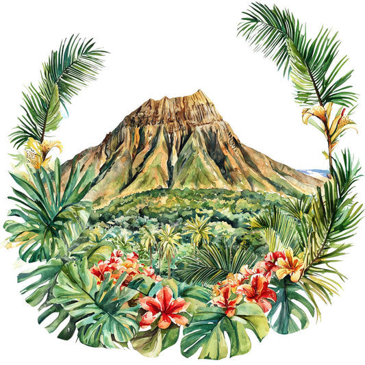 Hawaiian Paradise Fabric Panel 30