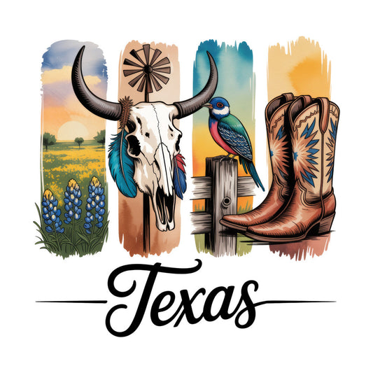 Western Brushstroke Fabric Panel 19