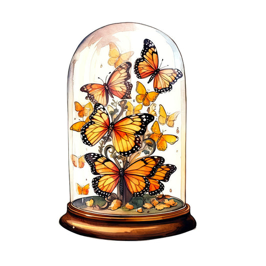 Butterflies in a Dome Fabric Panel 7
