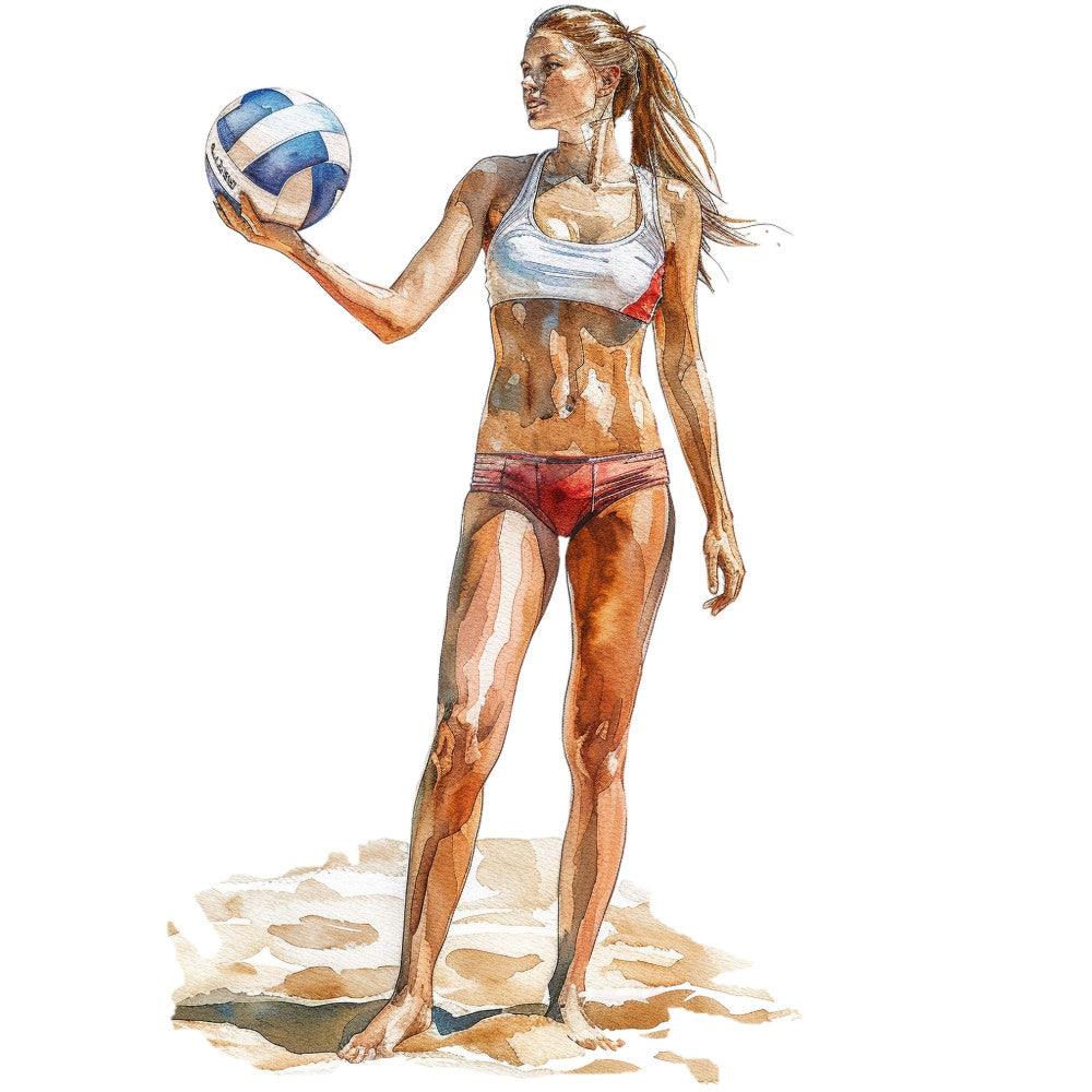Beach Volleyball Fabric Panel 8