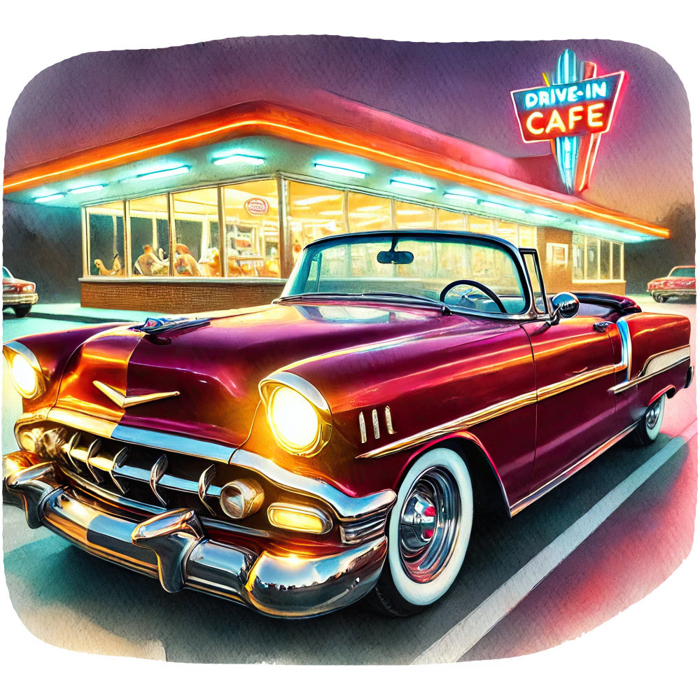 50s Diner Fabric Panel 13