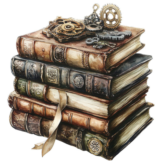Victorian Steampunk Fabric Panel 25