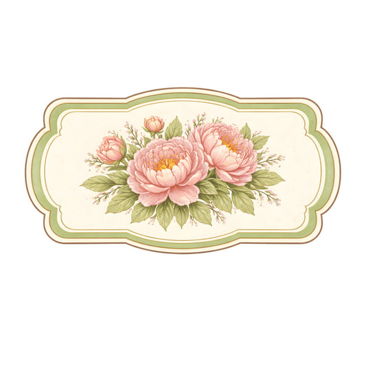 Vintage Spring Label Fabric Panel 2