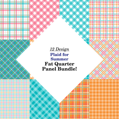 Plaid for Summer Fat Quarter Bundle