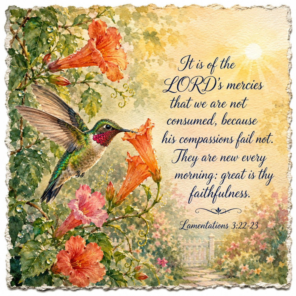 Inspirational Verses Fabric Panel 89