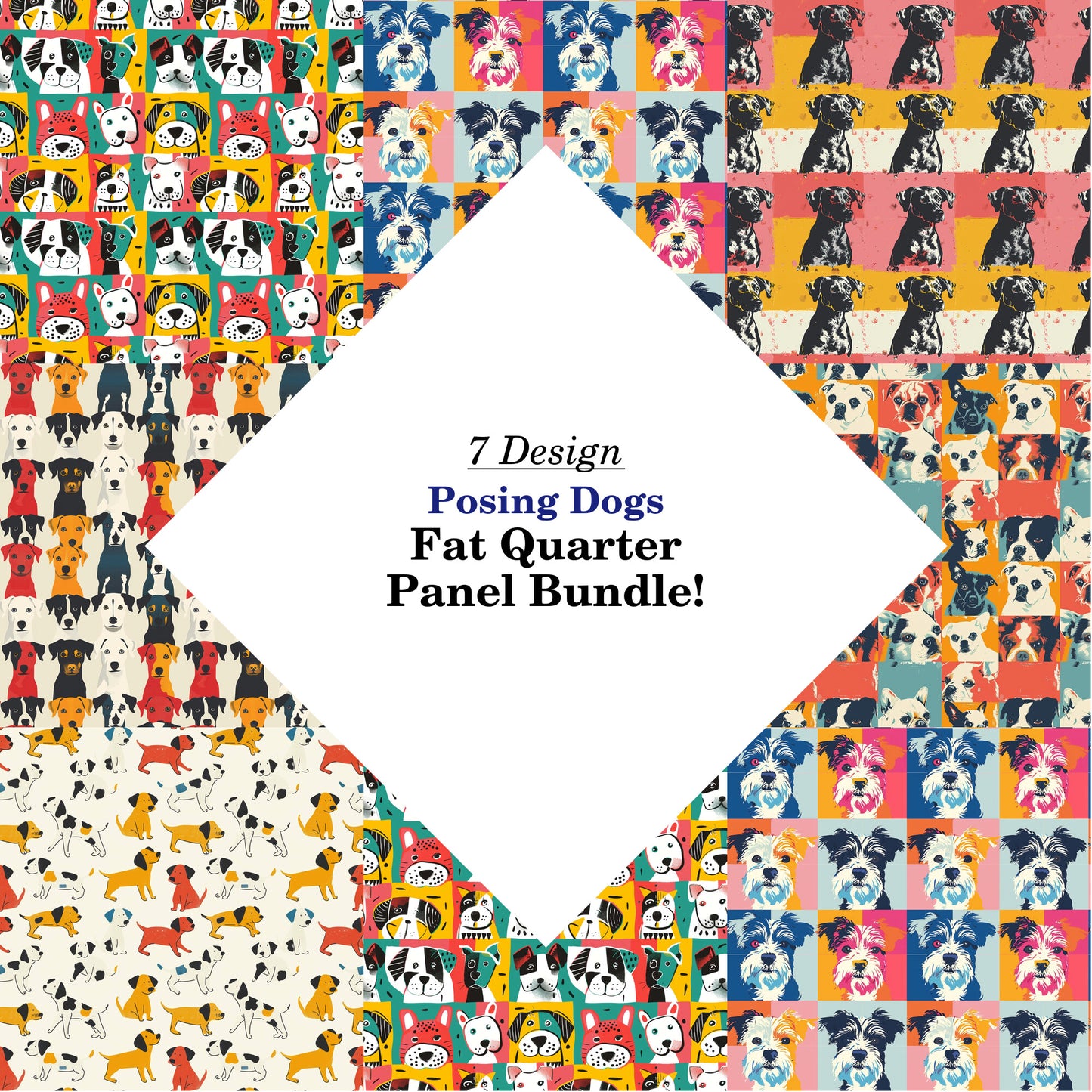 Posing Dogs Fat Quarter Bundle