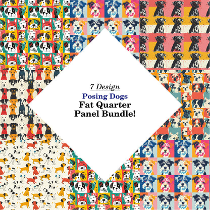 Posing Dogs Fat Quarter Bundle