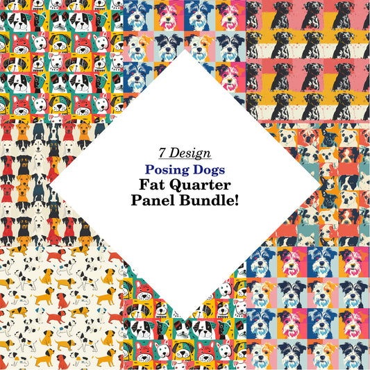 Posing Dogs Fat Quarter Bundle