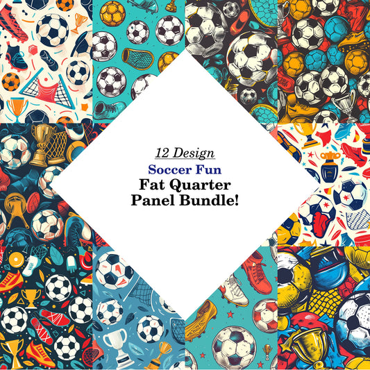 Soccer Fun Fat Quarter Bundle