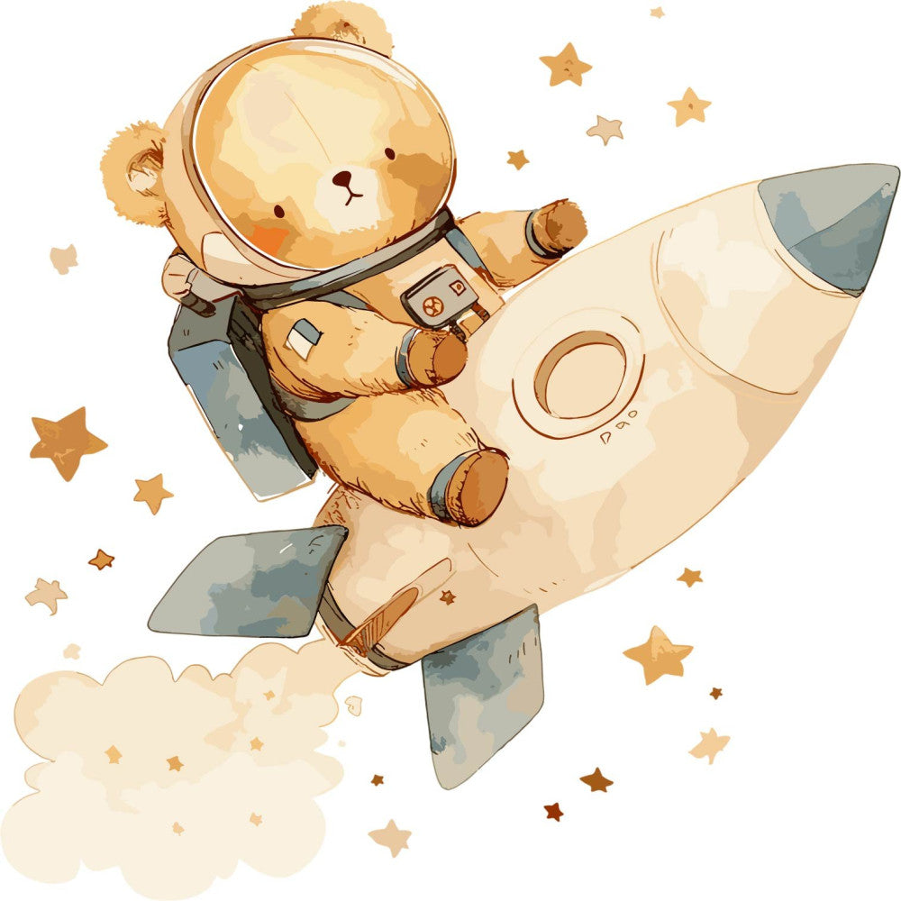 Baby Boy Space Galaxy Fabric Panel 4