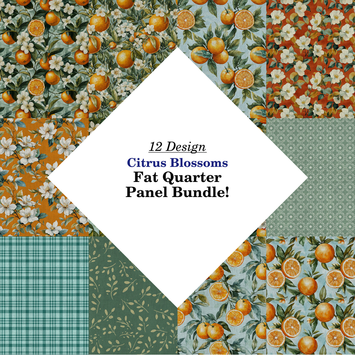 Citrus Blossoms Fat Quarter Bundle