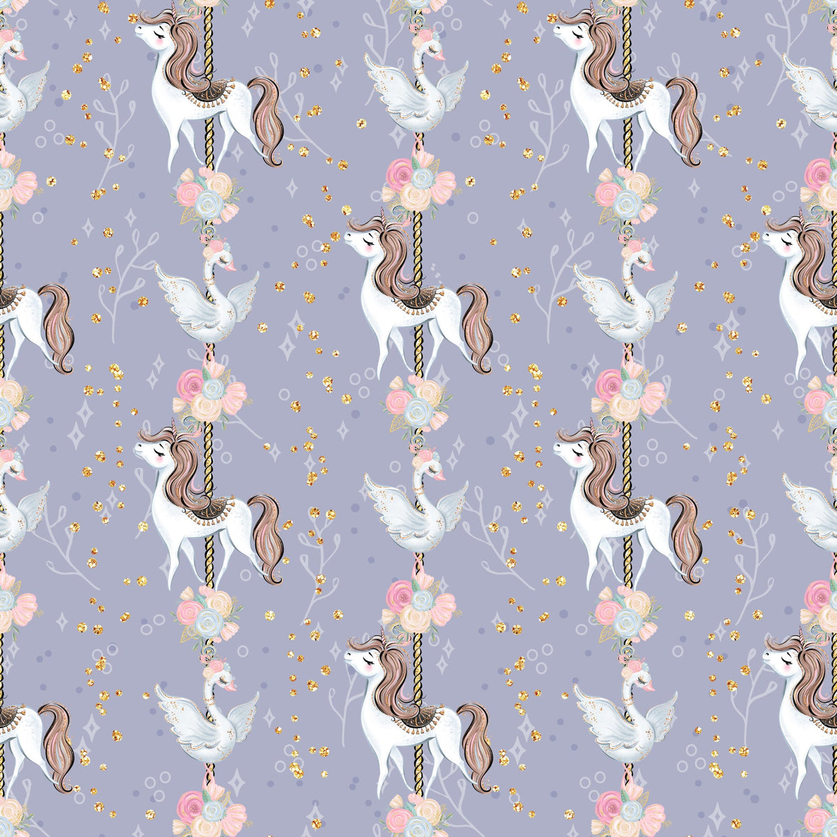 Daily Deal: Sweet Ballerina Pattern 8 Quilting Cotton Fabric - Fat Quarter (18" x 22")