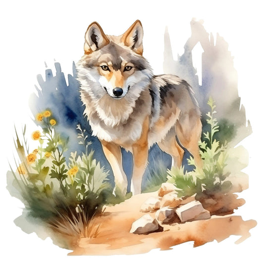 Wild Wolfs Fabric Panel 17
