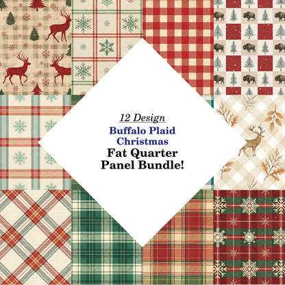 Buffalo Plaid Christmas Fat Quarter Bundle