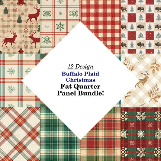Buffalo Plaid Christmas Fat Quarter Bundle