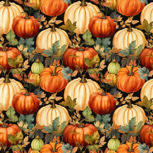 Daily Deal: Vintage Autumn Pattern 3 Quilting Cotton Fabric - 45" x 4 Yards"